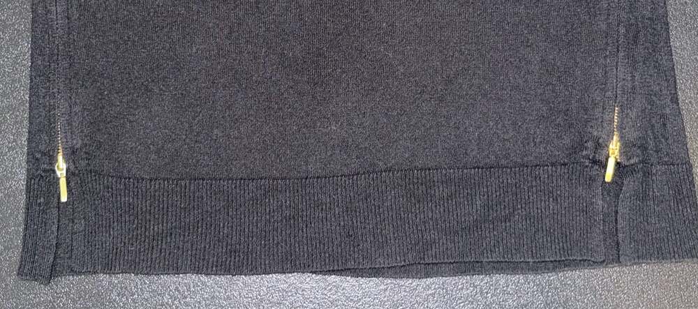 Banana Republic Black Side Zip Long Sleeve Sweater Size S - Picture 8 of 9